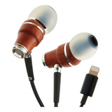 Auriculares Con Cable De Madera Mfi Sinfonizados Para iPhone