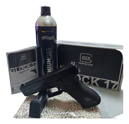 Pistola Glock 17 G5 Blowback 6mm Umarex + 1greengas +balines