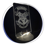 Velador Portacelular Hogwarts Personalizado Con Luz Led - Hp