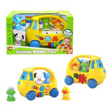 Vehiculo Musical Sorter Van C/animalitos Luz Y Sonido  Lione