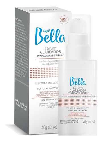 Sérum Clareador 40g Depil Bella Rosto Axila E Virilha