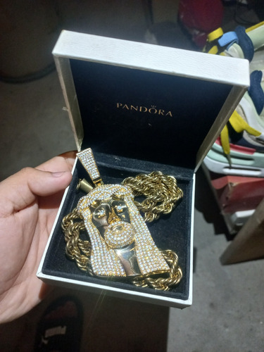 Cadena Pandora Bañada En Oro Dije De Jesus