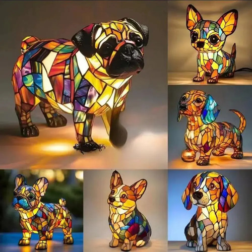 Lámpara De Mesa Con Temática Animal, Con Forma De Cachorro,