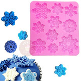 Molde Silicona Copos Nieve Frozen Porcelana Repostería 