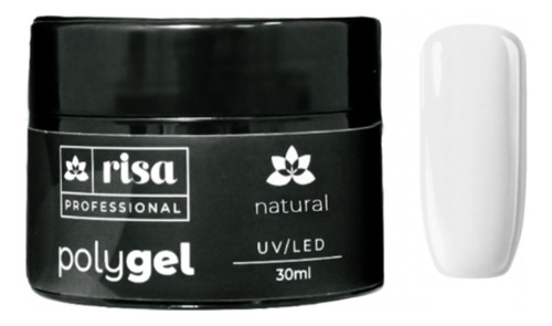 Poligel Risa Lançamento Pote 30g Riza Polygel Natural