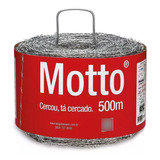 Arame Farpado Motto® 500m 1,60mm Zinco Pesado 350 Kgf