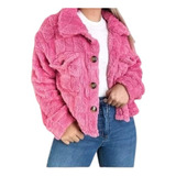 Chaqueta Polar Hermosa Invierno Peluda Mujer 