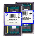 Memória Kingston Ddr3 4gb 1600 Mhz Notebook 1.35v Kit C/02