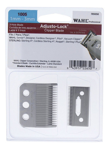 Wahl Professional Adjusto-lock 1-3 Milímetros Cuchilla #1005