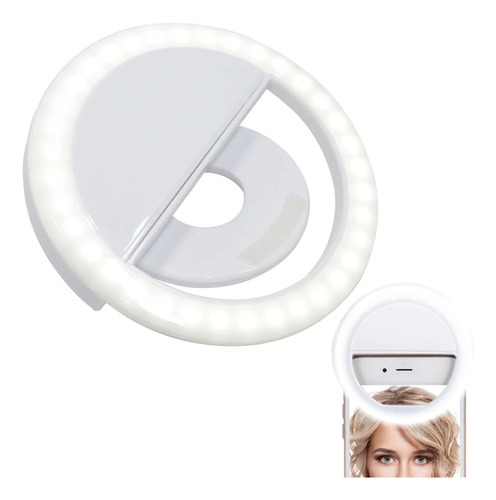 Mini Aro De Luz Led De Selfie, Anillo Para Celular