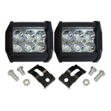 Par De Faros 6 Leds Luz Bicolor Tunelight 24w Auto/jeep/4x4