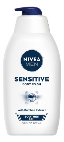 Nivea Men Gel De Baño Sensible Para Pieles Sensibles Con E.