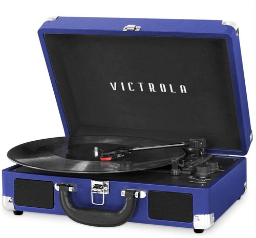 Victrola Vsc-550bt Black Tornamesa Parlante Bluetooth