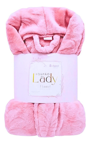 Roupão Feminino Flannel Lady Appel Plush Inverno Superluxo