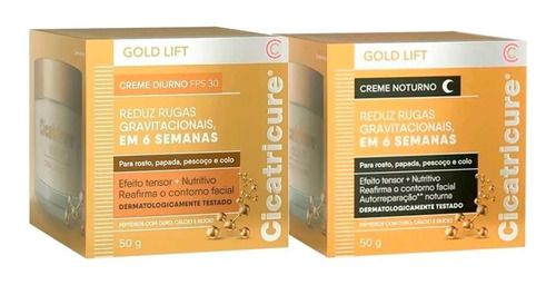Cicatricure Gold Lift Creme Kit Diurno 50g + Noturno 50g