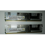 2memorias Para Servidor 4gb C/u Ddr2  2rx4 Pc2-5300f-555-11