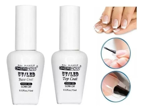 Cherimoya 15ml Base Coat + Top Coat Gel Led Uv