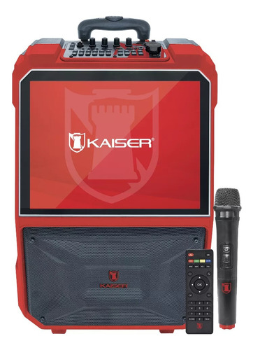 Bocina Karaoke Recargable Pantalla 15 Touch Wifi Kaiser 1516