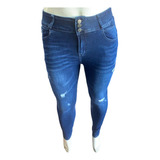 Jeans Extralinda Tallas Grandes Azul Roto Tallas 48 Hasta 58