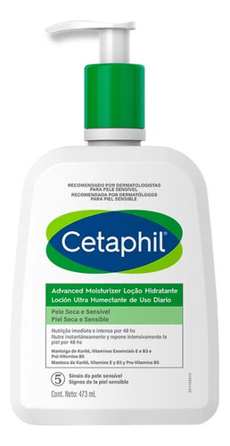 Loção Hidratante Pele Sensível Normal E Seca Cetaphil 473ml