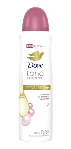 Desodorante Dove Spray Tono Uniforme - Aclara Axilas Oscuras