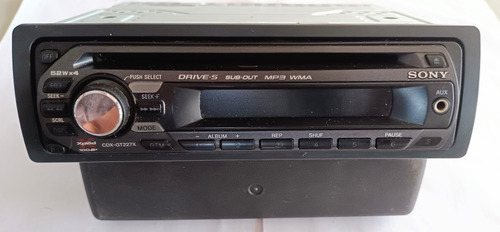 Radio Cd Sony Xplod Cdx-gt227x Mp3 / Wma ( Usado )