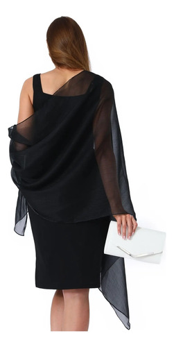 Chalina Fiesta Calada Brillosa Pashmina Elegante Vestido | Meses sin interés