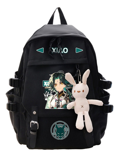 Mochila Kawaii De Anime Hu Tao For Escuela, Adolescentes