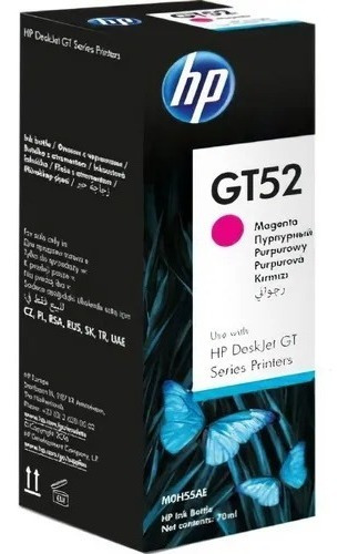 Botella Tinta Hp Negro Gt53 Gt52 Amarillo Azul Negro Magenta