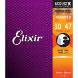 Elixir 16002 Cuerdas Guitarra Acústica Phosphor Bronze 10-47