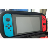 Nintendo Switch Neon + Estuche Uso Rudo+ 2 Juego+ 1 Control 