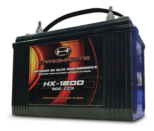 Bateria Para Auto Audiocar Dynahertz Hx1200 125 Ah 900cca