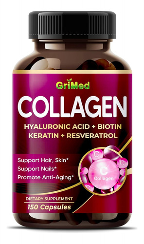 Colageno + Biotina + Acido Hialuronico + Resveratrol 150 Cap