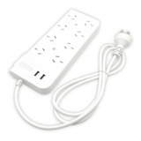 Zapatilla Prolongador Usb Doble 2.4a 8 Tomas 1.5 Mts Tbcin