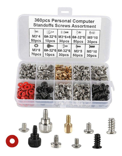 Kit De Tornillos Para Computadora De 360 Piezas, Tornillos