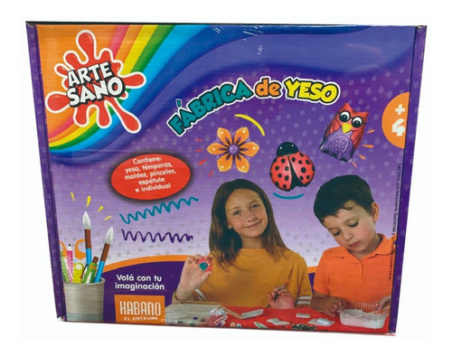 Juego Artesano Fabrica De Yeso 7104 Moldes Habano Niños C