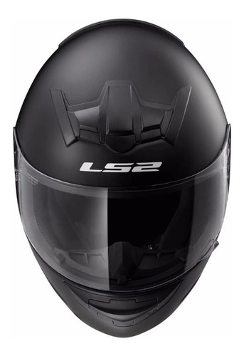 Casco Ls2 Ff 352 Integral Negro Brillo Mate Top Racing