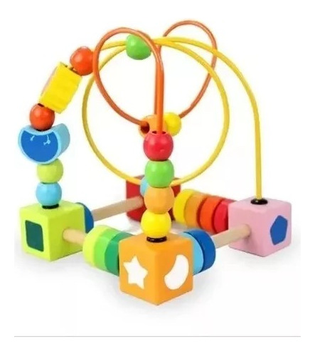 Juego Didáctico De Madera Para Bebes. Laberinto Montessori