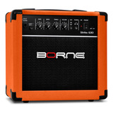 Amplificador Cubo Para Guitarra Strike G30 15w Laranja Borne