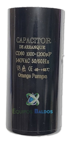 Capacitor De Arranque 1000-1200mfd 140v Motor Electrico Fq