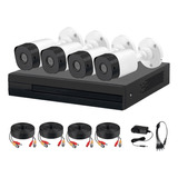 Kit 4 Dahua De Vigilancia Camaras Bullet Y Dvr Xvr1b04-i1