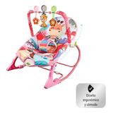 Silla Mecedora Vibradora Para Bebé Baby Diseño Música Color Rosa
