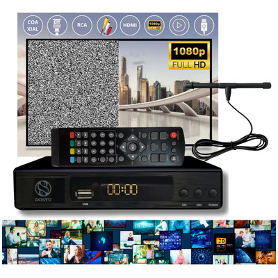 Decodificador Con Antena Convertidor Digital Tv Full Hd 1080p + Antena Convertidor Señal Analoga A Digital Full Hd Tv Incluye Antena | Envío gratis