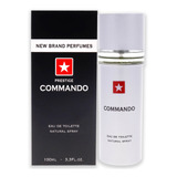 Commando By New Brand Para Homens - Spray Edt De 3,3 Onças