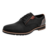 Negro Total Zapato Casual Para Hombre Negro Gris,  101006-3