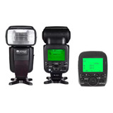 Kit Flash Braun 600ttl Pro + Transmisor G1 Camaras Sony Entr