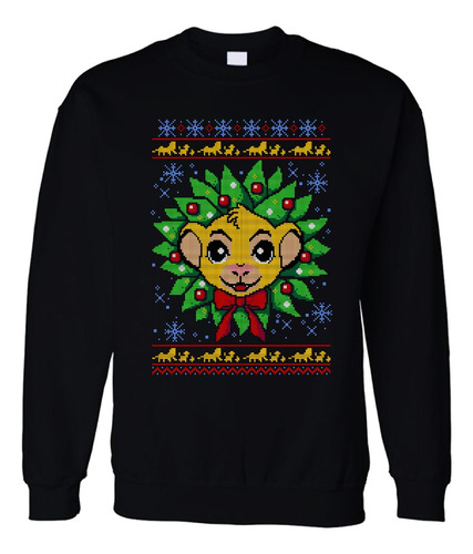 Sudadera Navidad Ugly Christmas Rey Leon B2