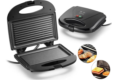 Sanduicheira Minigrill 750w Preta Multilaser 127v - Ce043