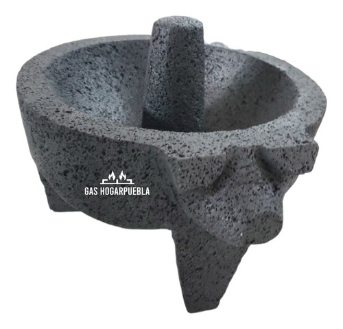 1 Molcajete  100%  Piedra Volcánica. No. 10 Artesanal