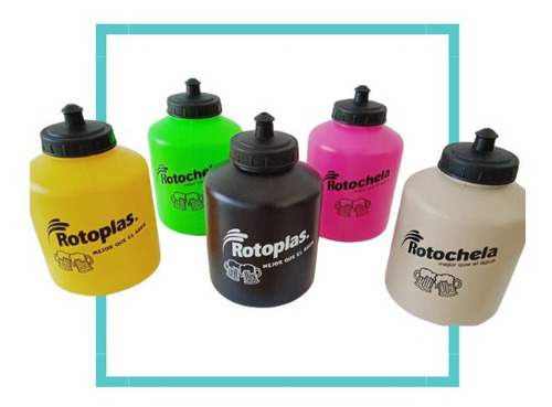 Envase Plastico Rotochela 1,200ml Colores Micheladas 10pzs